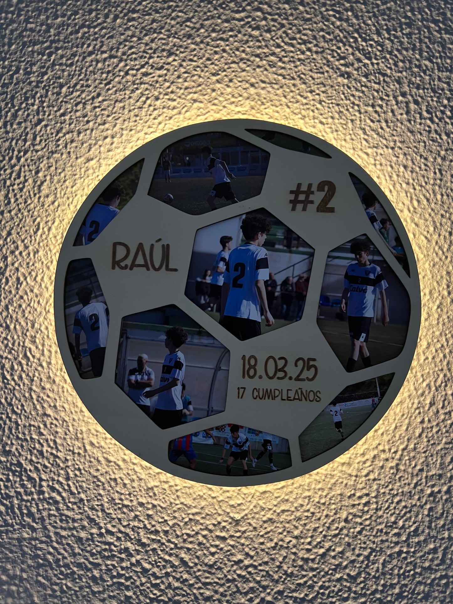 Lámpara balón fútbol