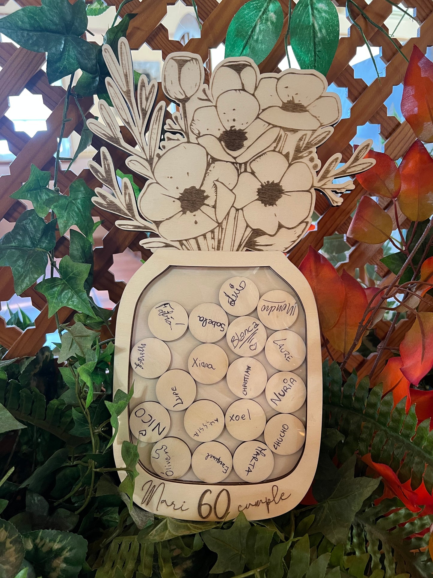 Libro de firmas flores