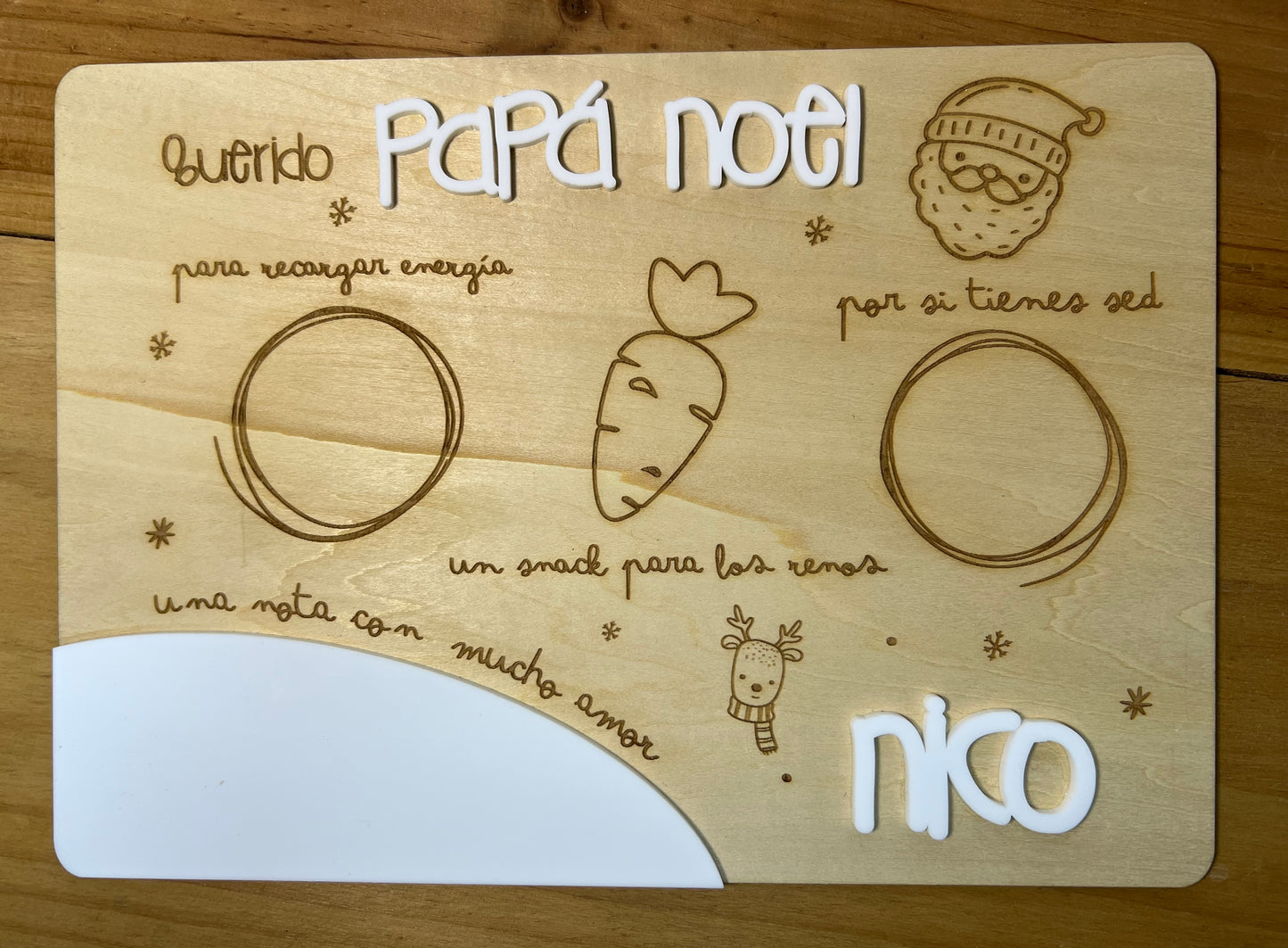 Bandeja para Papá Noel