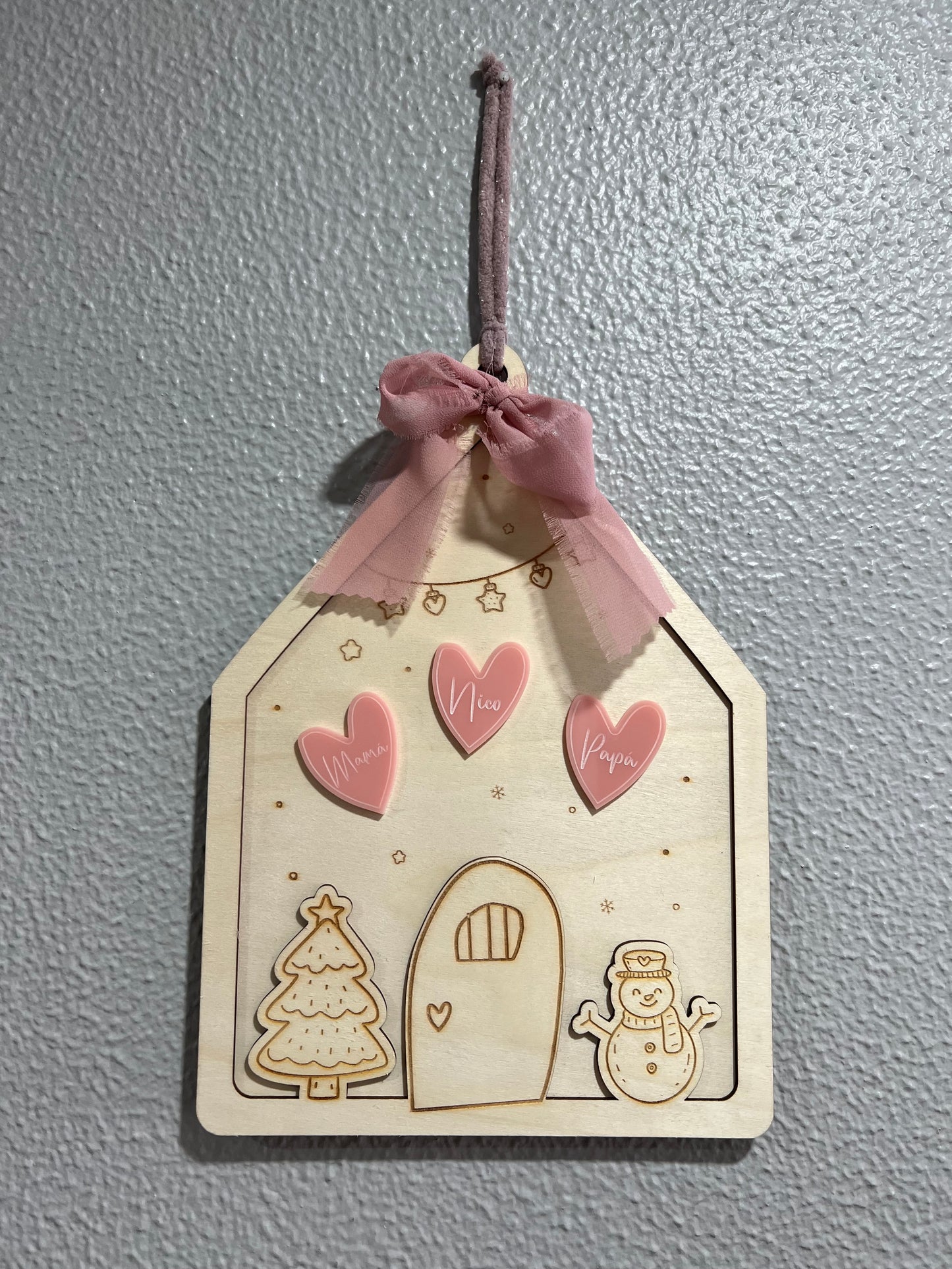 Adorno puerta casita