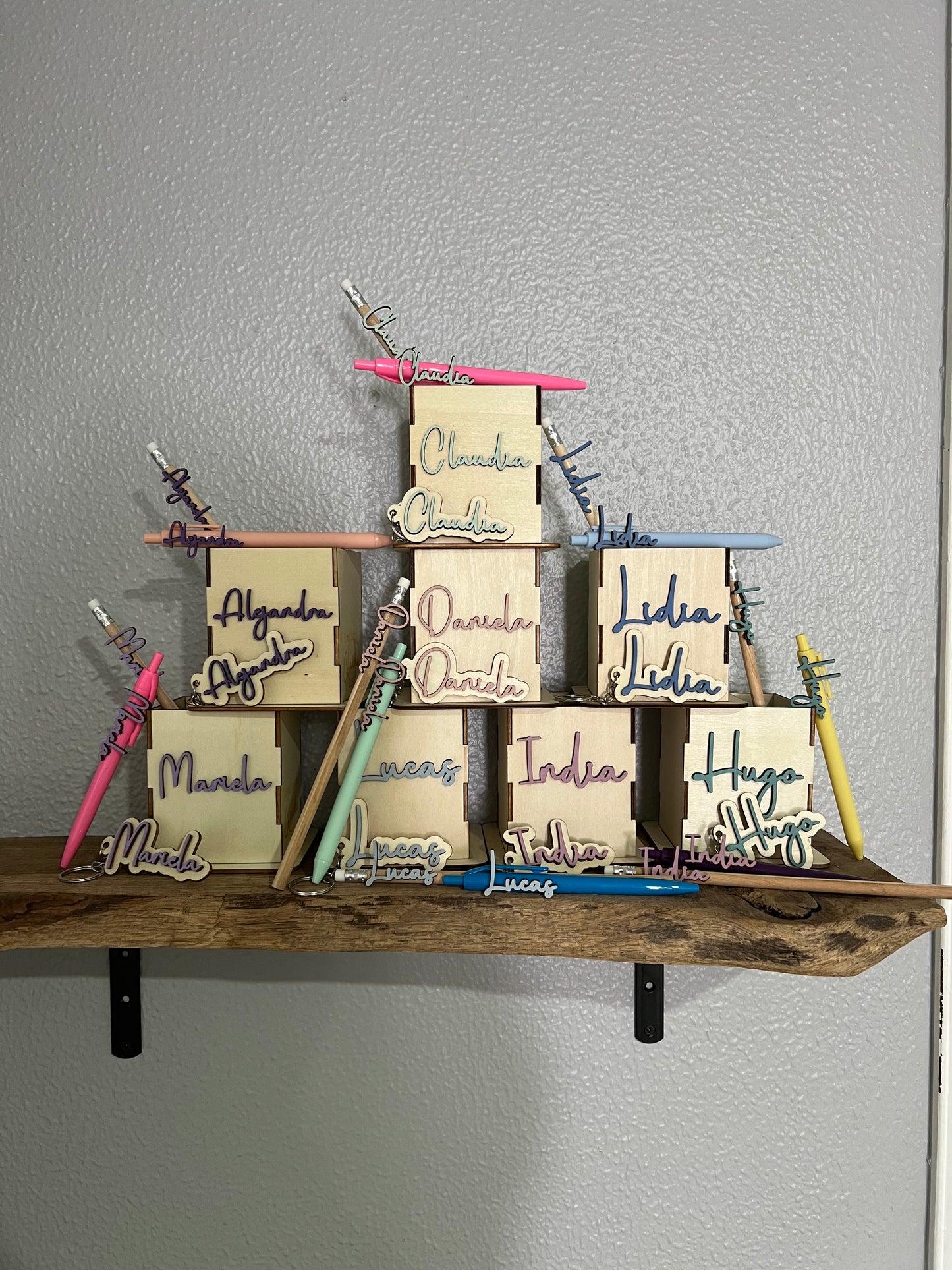 Pack lapicero, lapiz, boli, llavero