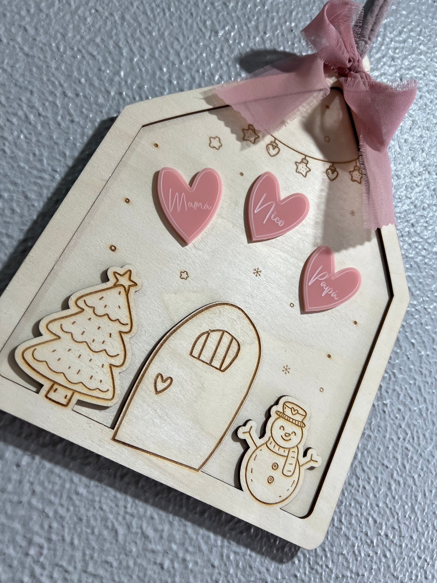 Adorno puerta casita