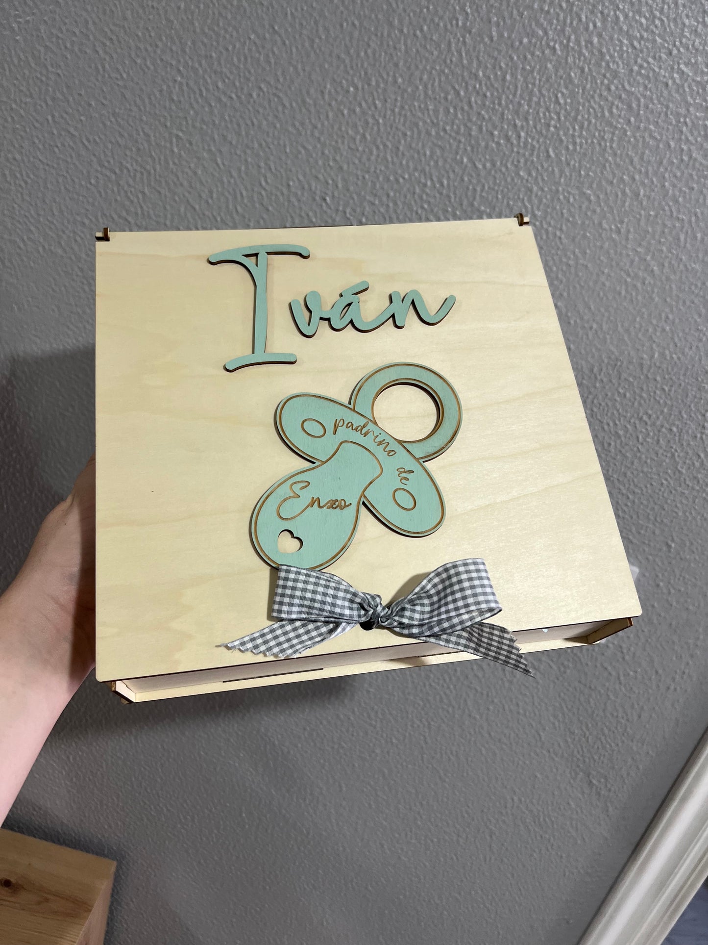 Caja y certificado padrino ó madrina