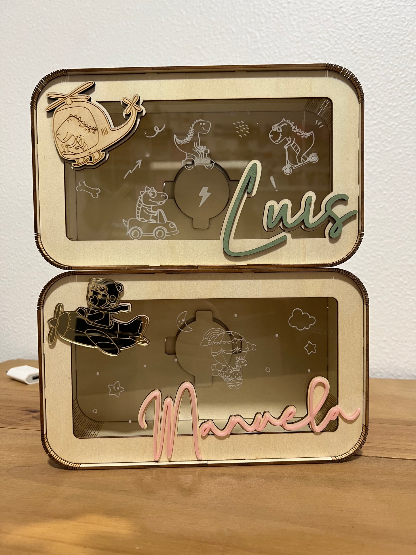 Hucha XL con metacrilato