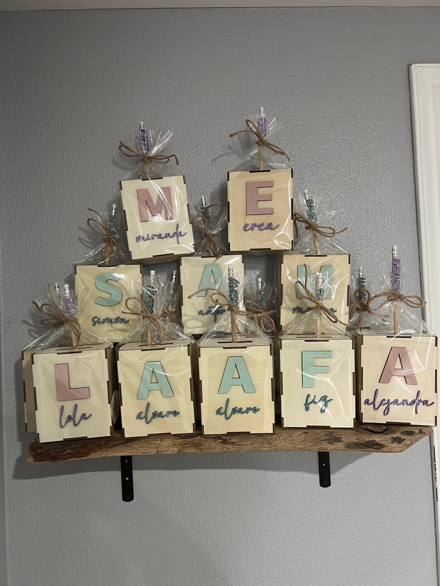 Pack hucha con lápiz