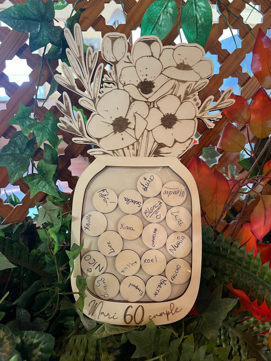 Libro de firmas flores